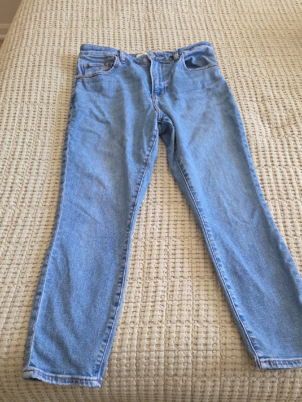 Abercrombie & Fitch The Super Skinny Ankle High Rise Light Blue Women’s Jeans